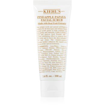 Kiehl's Pineapple Papaya Facial Scrub peeling pentru toate tipurile de ten