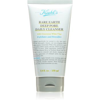 Kiehl's Rare Earth Deep Pore Daily Cleanser cremă ditoxifiantă de curățare pentru micsorarea porilor