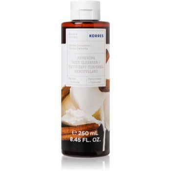 Korres Vanilla & Cinnamon gel de duș mătăsos