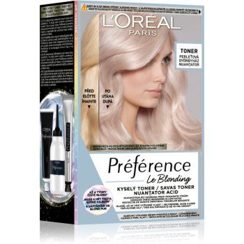 L’Oréal Paris Préférence Le Blonding Toner toner acid neutralizarea subtonurilor de alamă