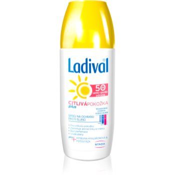 Ladival Sensitive Plus spray de protecție transparent împotriva îmbătrânirii pielii pentru pielea sensibilă