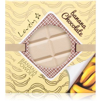 Lovely Banana Chocolate pudra compacta pentru uniformizarea nuantei tenului