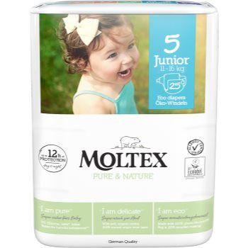 Moltex Pure & Nature Junior Size 5 scutece ECO de unică folosință