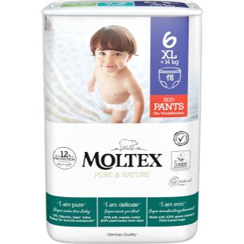 Moltex Pure & Nature XL Size 6 scutece de unică folosință tip chiloțel