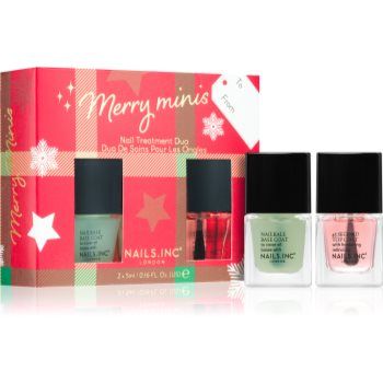 Nails Inc. Merry Minis Nail Treatment Duo set cadou de Crăciun (pentru unghii)