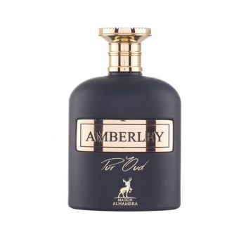 Apa de Parfum Amberley Pur Oud, Maison Alhambra, Unisex - 100ml de firma original