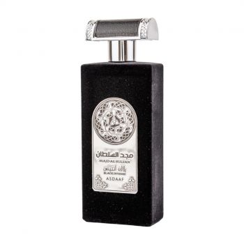 Apa de Parfum Majd Al Sultan Black Intense, Asdaaf, Barbati - 100ml
