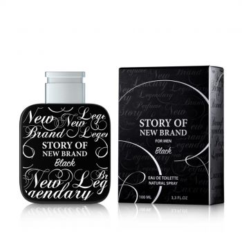 Apa de Toaleta Story of New Brand Black, New Brand, Barbati - 100ml de firma original