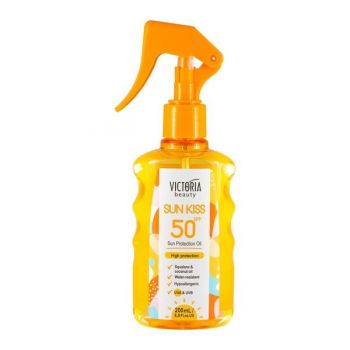 Ulei de Corp cu Protectie Solara - Sun Kiss SPF50 Victoria Beauty, Camco, 200 ml de firma originala