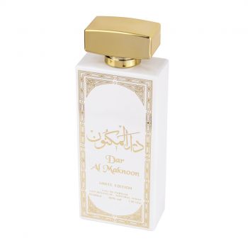 Apa de Parfum Dar Al Maknoon White Edition, Wadi Al Khaleej, Unisex - 100ml ieftin