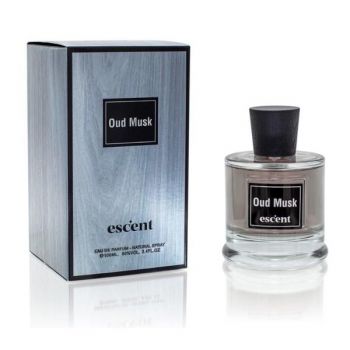Apa de Parfum pentru Barbati - Escent EDP Oud – Musk, 100 ml ieftina