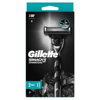 Aparat de Ras +1 Rezerva - Gillette Mach 3 Charcoal, 1 buc ieftina