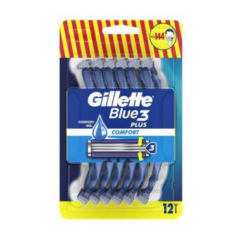 Aparat de Ras cu 3 Lame - Gillette Blue 3 Plus Comfort Gel, 8 buc