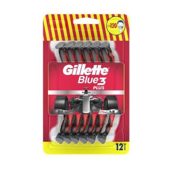 Aparat de Ras cu 3 Lame - Gillette Blue 3 Plus Nitro, 12 buc
