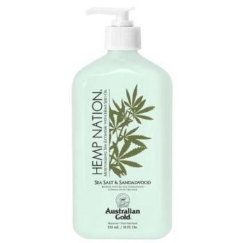 Crema hidratanta pentru prelungirea bronzului, Australian Gold, Hemp Nation, Sea Salt&Sandalwood, 535 ml