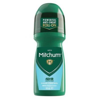 Deodorant Antiperspirant Roll-On - Mitchum Clean Control Men Deodorant Roll-On 48hr, 100 ml