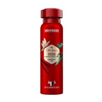 Deodorant Spray pentru Barbati - Old Spice Oasis Deodorant Body Spray with Smoked Vanilla Scent, 150 ml la reducere