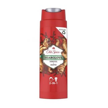 Gel de Dus si Sampon pentru Barbati - Old Spice Bearglove Shower Gel + Shampoo 2in1, 250 ml