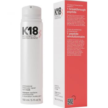 K18 Professional Molecular Repair mască tratament pentru întărire pentru păr foarte uscat si deteriorat fara clatire 150 ml