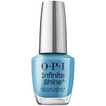 Lac de Unghii cu Efect de Gel - OPI Infinite Shine Never Leavin' Blue, 15 ml