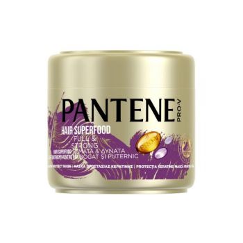 Masca Nutritiva pentru Par Uscat si Deteriorat - Pantene Pro-V Hair Superfood Full&Strong Mask, 300 ml la reducere