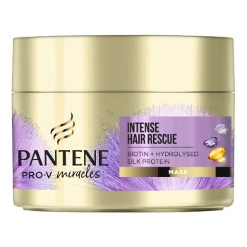 Masca pentru Par Uscat si Aspru - Pantene Pro-V Miracles Intense Hair Rescue Mask, 160 ml la reducere