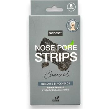 Plasturi pentru indepartarea punctelor negre Sence Beauty Charcoal, 6 buc Plasturi pentru indepartarea punctelor negre Sence Beauty Charcoal, 6 buc