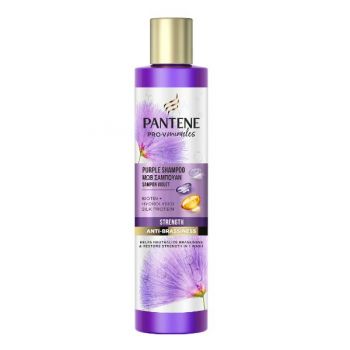 Sampon pentru Neutralizarea Tonurilor de Galben - Pantene Pro-V Miracles Purple Shampoo, 225 ml ieftin