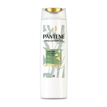 Sampon pentru Par Puternic si Lung - Pantene Pro-V Miracles Strong&Long Bioton+Bamboo, Shampoo, 300 ml