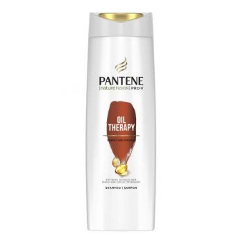 Sampon pentru Par Subtiat si Deteriorat - Pantene Nature Fusion Pro-V Oil Therapy Shampoo, 360 ml