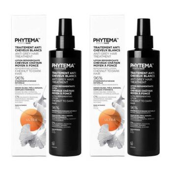 Set 2 x Tratament repigmentare pentru par alb sau grizonat, Ultra, Positiv'Hair, Phytema 150ml + 150ml