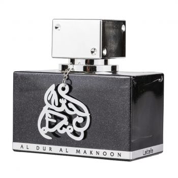 Set Al Dur Al Maknoon Silver, Lattafa, Barbati, Apa de Parfum - 100ml + Deo - 50ml