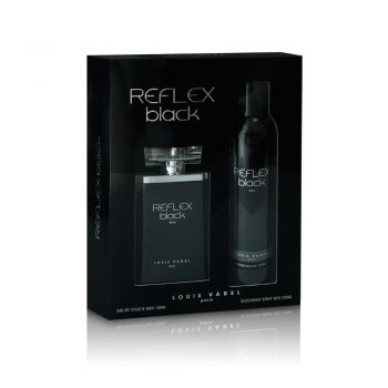 Set Reflex Black Man, Louis Varel, Apa de Toaleta, Barbati - 100ml + Deo - 200ml de firma original