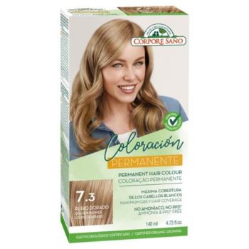 Vopsea de Par Permanenta fara Amoniac Corpore Sano, nuanta 7.3 Blond Auriu, 140 ml ieftina