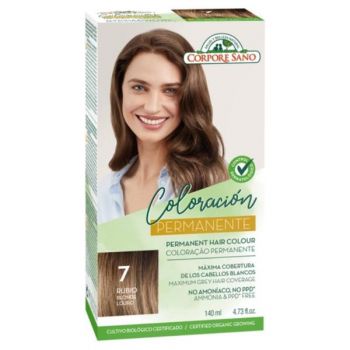 Vopsea de Par Permanenta fara Amoniac Corpore Sano, nuanta 7 Blond, 140 ml ieftina