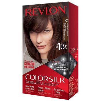 Vopsea de Par Revlon - Colorsilk, nuanta 32 Dark Mahagony Brown, 1 buc