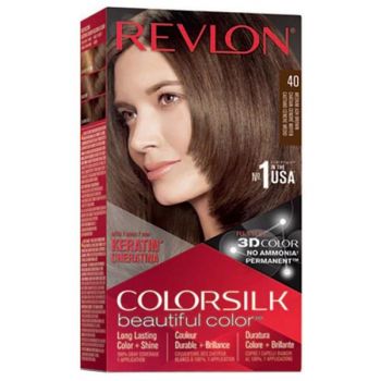 Vopsea de Par Revlon - Colorsilk, nuanta 40 Medium Ash Brown, 1 buc de firma originala