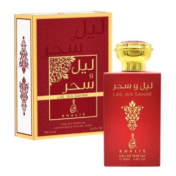 Apa de Parfum Unisex - Khalis EDP Lail Wa Sahar, 100 ml
