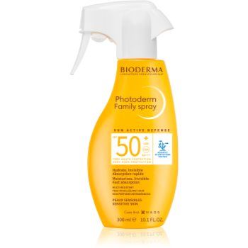 Bioderma Photoderm Sun active defense spray facial revigorant cu protecție solară SPF 50+