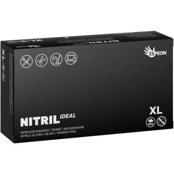 Espeon Nitril Ideal Black mănuși din nitril, fără pudră ieftin