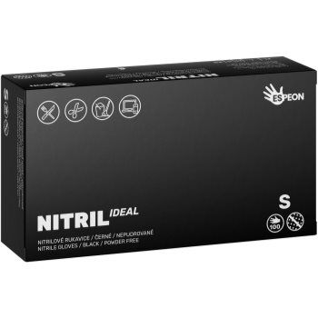 Espeon Nitril Ideal Black mănuși din nitril, fără pudră de firma original