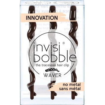 Agrafe pentru par InvisiBobble Waver Pretty Dark, 3buc