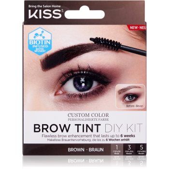 KISS Brow Tint DIY Kit culoare pentru sprancene