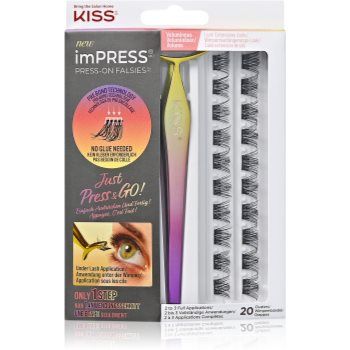 KISS imPRESS Press-on Falsies mănunchiuri de gene individuale autoadezive