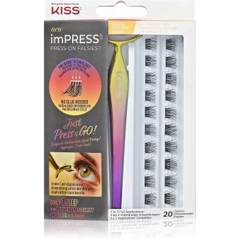 KISS imPRESS Press-on Falsies mănunchiuri de gene individuale autoadezive