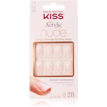 KISS Nude Nails Cashmere unghii artificiale mediu
