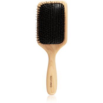 Notino Hair Collection Flat brush with boar bristles perie de tip paletă cu peri de mistret
