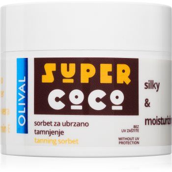 Olival SUPER Coco sorbet hidratant pentru piele pentru accelerarea bronzului