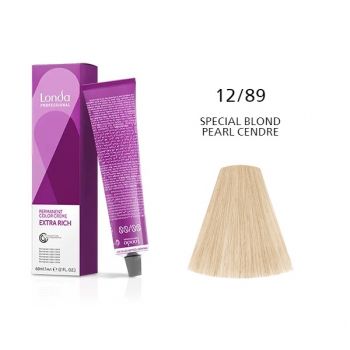 Vopsea permanenta Londa Professional 12/89, Blond Special Perlat Cendre, 60ml de firma originala