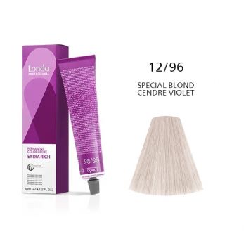 Vopsea permanenta Londa Professional 12/96, Blond Special Perlat Violet, 60ml de firma originala